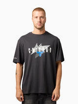 Mitchell & Ness NBA Angular Tee Chicago Bulls Washed Black
