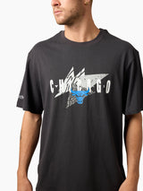 Mitchell & Ness NBA Angular Tee Chicago Bulls Washed Black