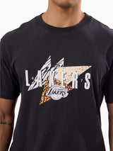 Mitchell & Ness NBA Angular Tee Los Angeles Lakers Washed Black