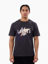 Mitchell & Ness NBA Angular Tee Los Angeles Lakers Washed Black