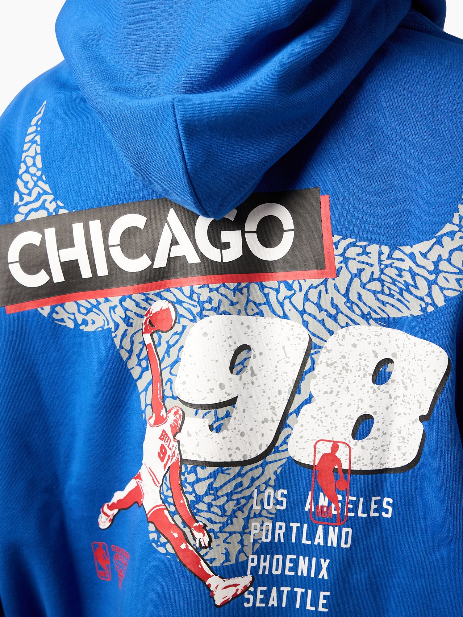 Mitchell & Ness NBA Cement Hoodie Chicago Bulls Royal