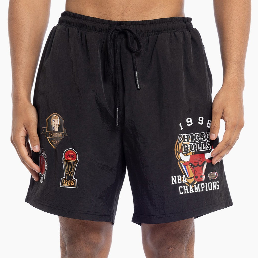 Mitchell & Ness NBA Champs Nylon Short Chicago Bulls Black