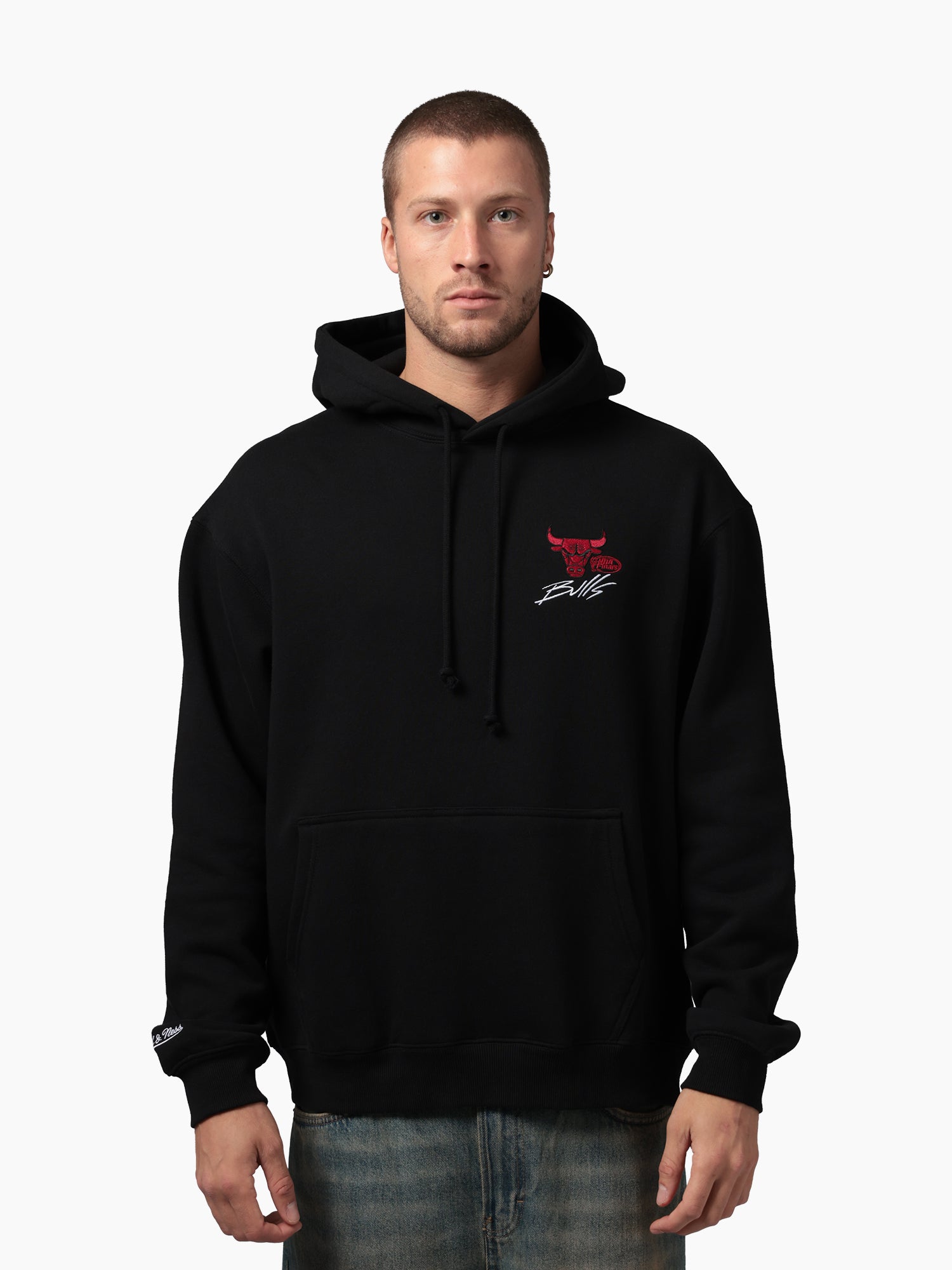Mitchell & Ness NBA Chicago Bulls 1998 Script Hoodie Black