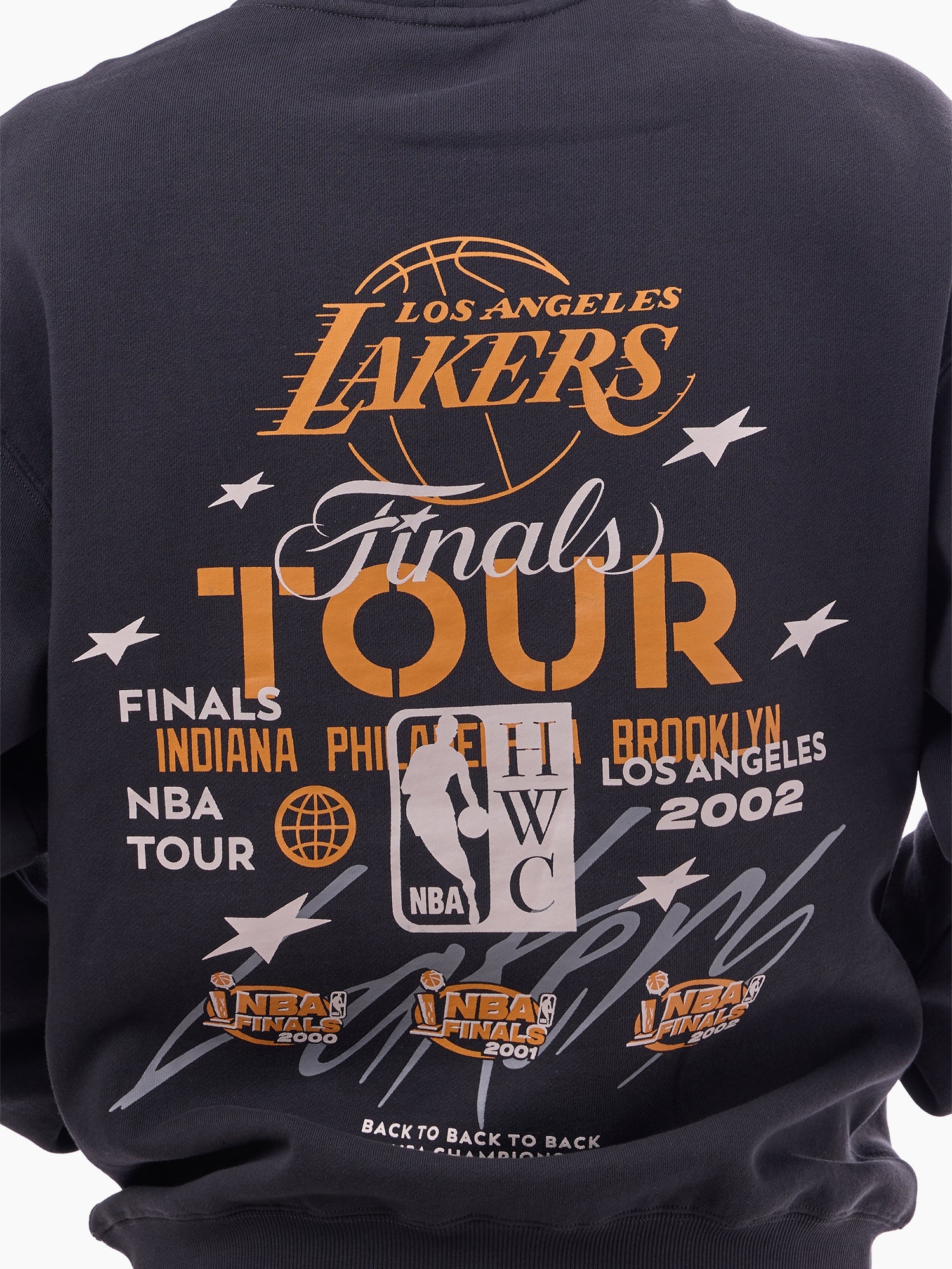 Mitchell & Ness NBA Final Tour Hood Los Angeles Lakers Washed Black