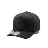 Mitchell & Ness NBA Flexfit 110 Black On Black Dallas Mavericks