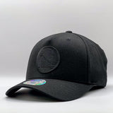 Mitchell & Ness NBA Flexfit 110 Black On Black Golden State Warriors