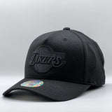 Mitchell & Ness NBA Flexfit 110 Black On Black Los Angeles Lakers