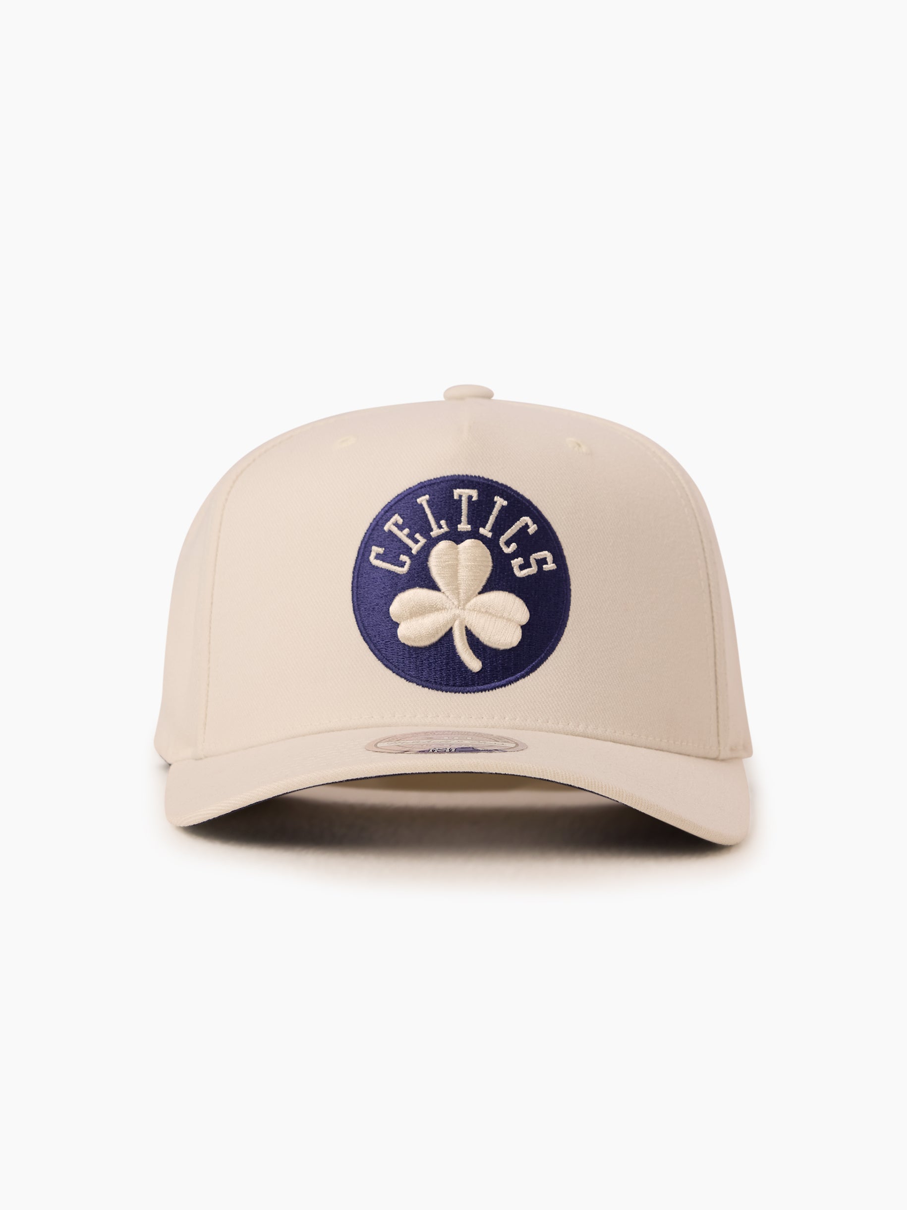 Mitchell & Ness NBA Flexfit 110 Cream/Navy Boston Celtics