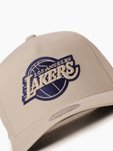 Mitchell & Ness NBA Flexfit 110 Cream/Navy Los Angeles Lakers