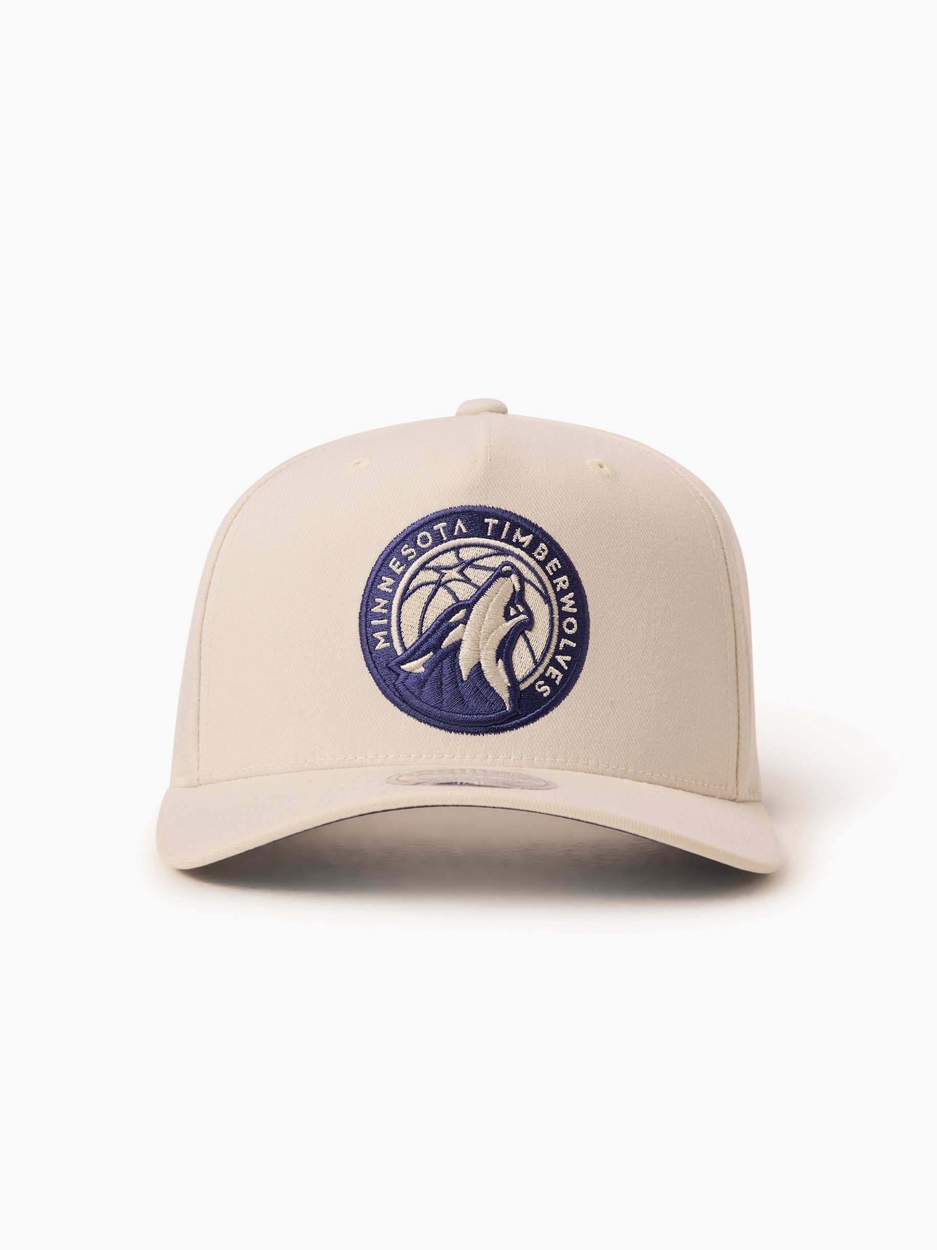 Mitchell & Ness NBA Flexfit 110 Cream/Navy Minnesota Timberwolves