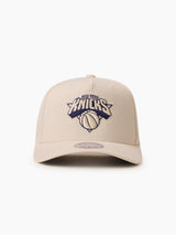 Mitchell & Ness NBA Flexfit 110 Cream/Navy New York Knicks