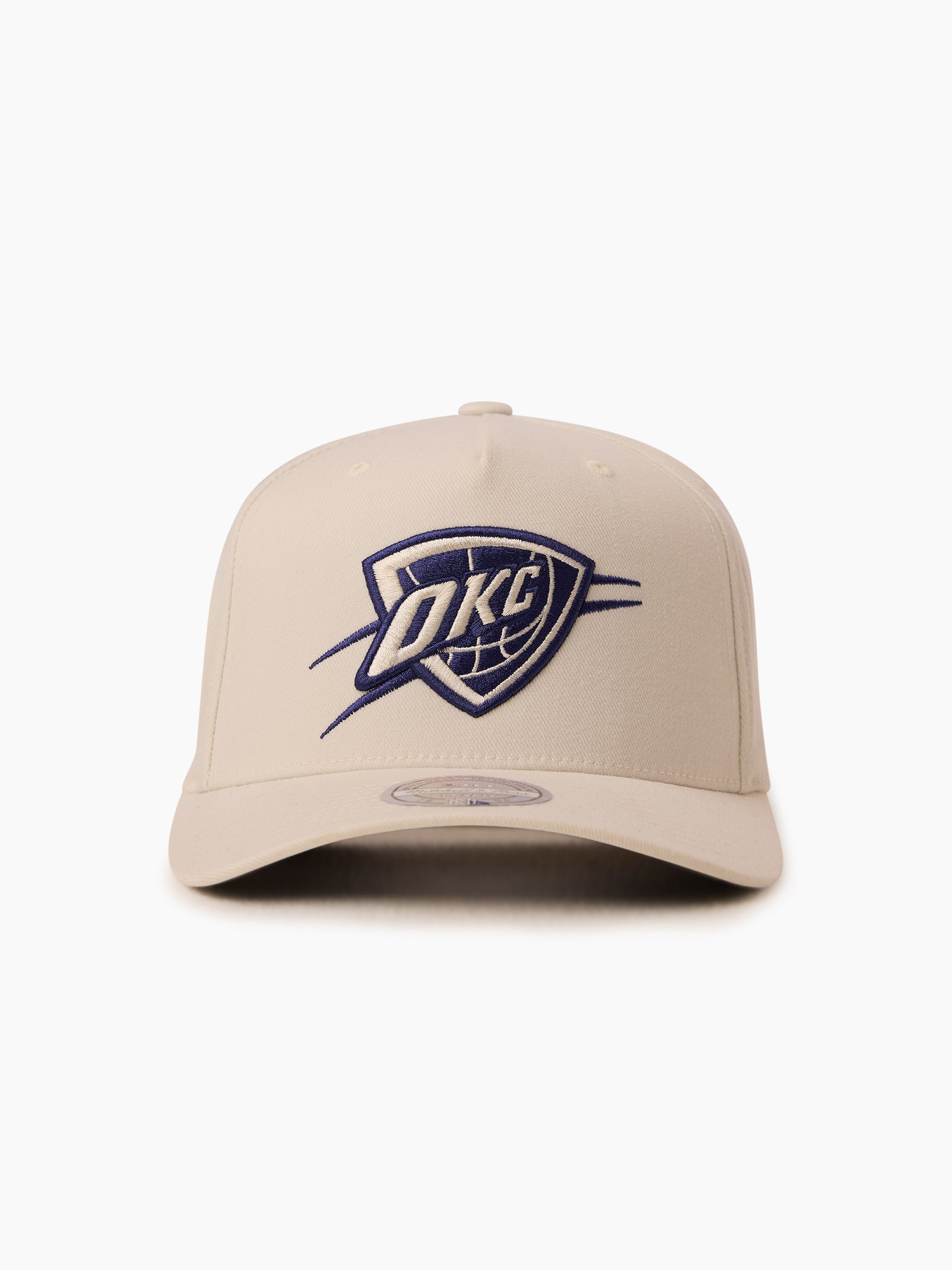Mitchell & Ness NBA Flexfit 110 Cream/Navy OKC Thunder