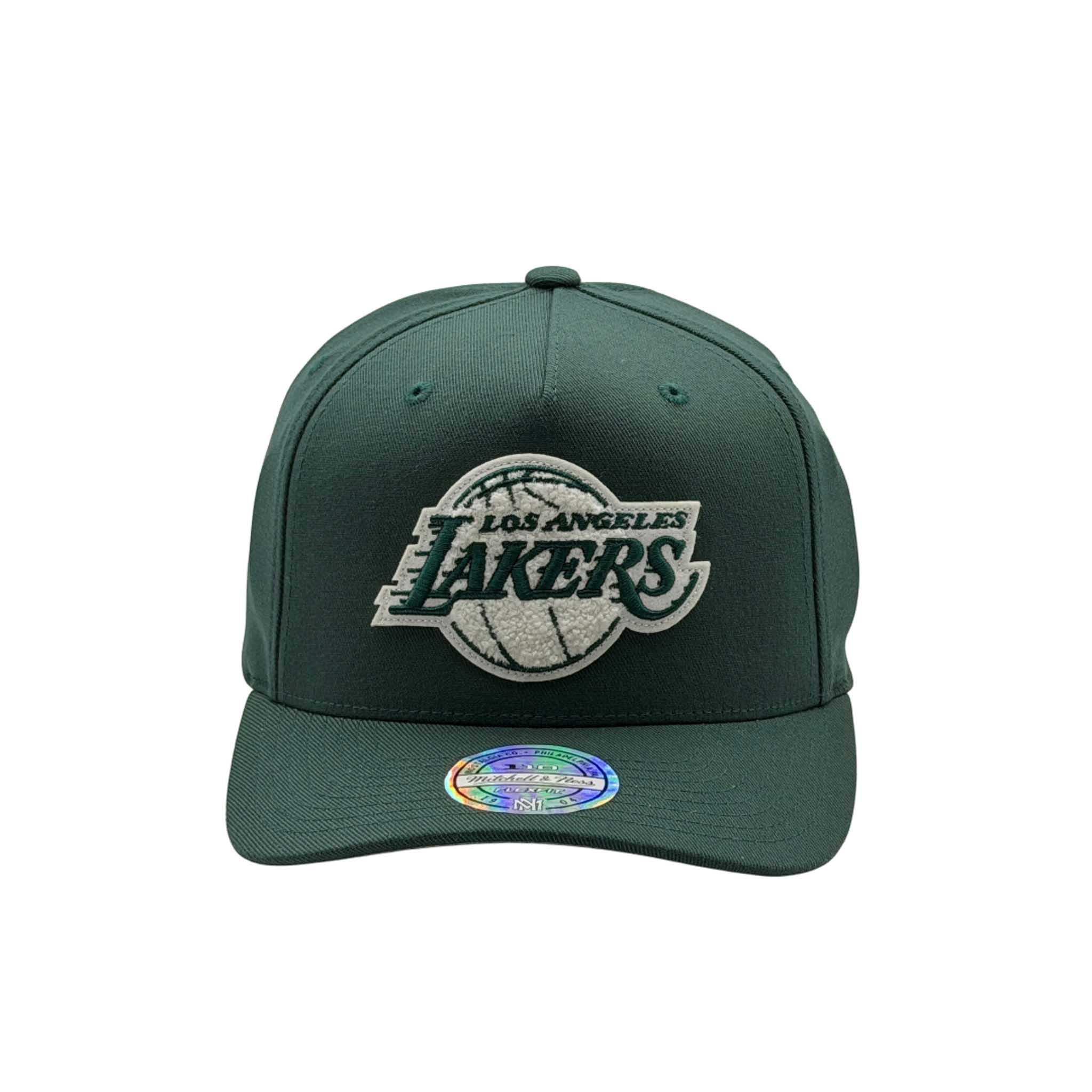 Mitchell & Ness NBA Flexfit 110 Winter Colour Los Angeles Lakers Pine Needle Green