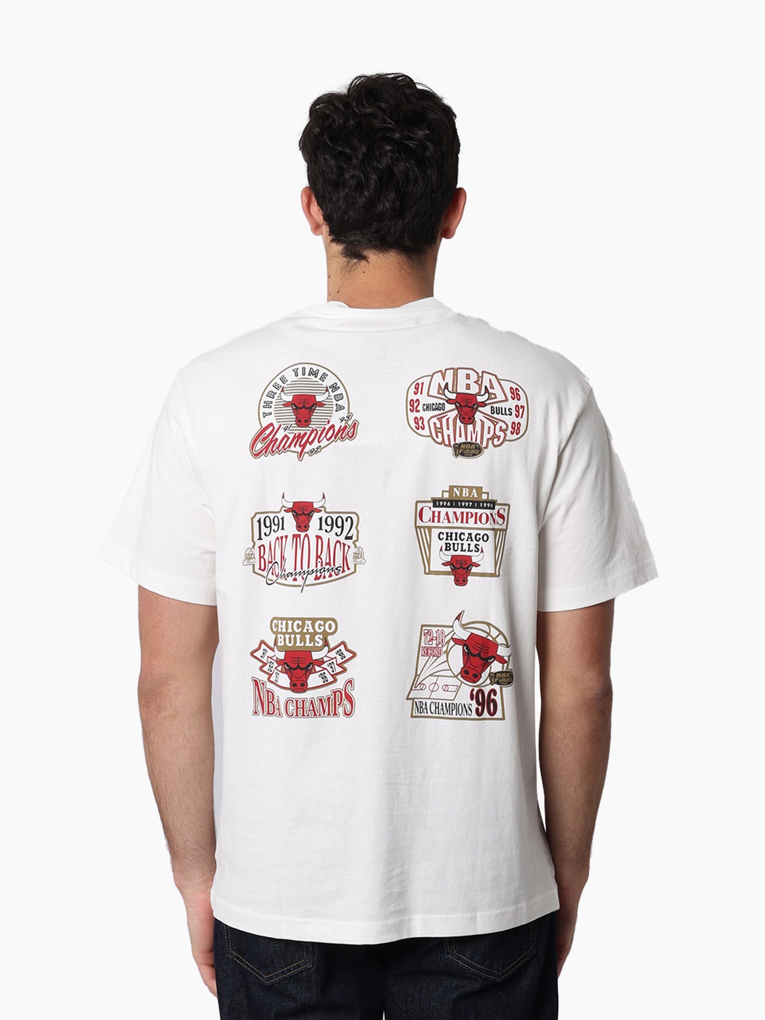 Mitchell & Ness NBA Golden Tee Chicago Bulls Vintage White