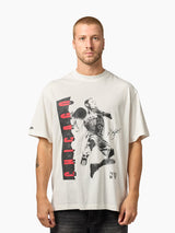 Mitchell & Ness NBA Lay Up Tee Chicago Bulls Rose Vintage White