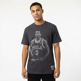 Mitchell & Ness NBA Player IP Tee Philadelphia 76ers Iverson Washed Black