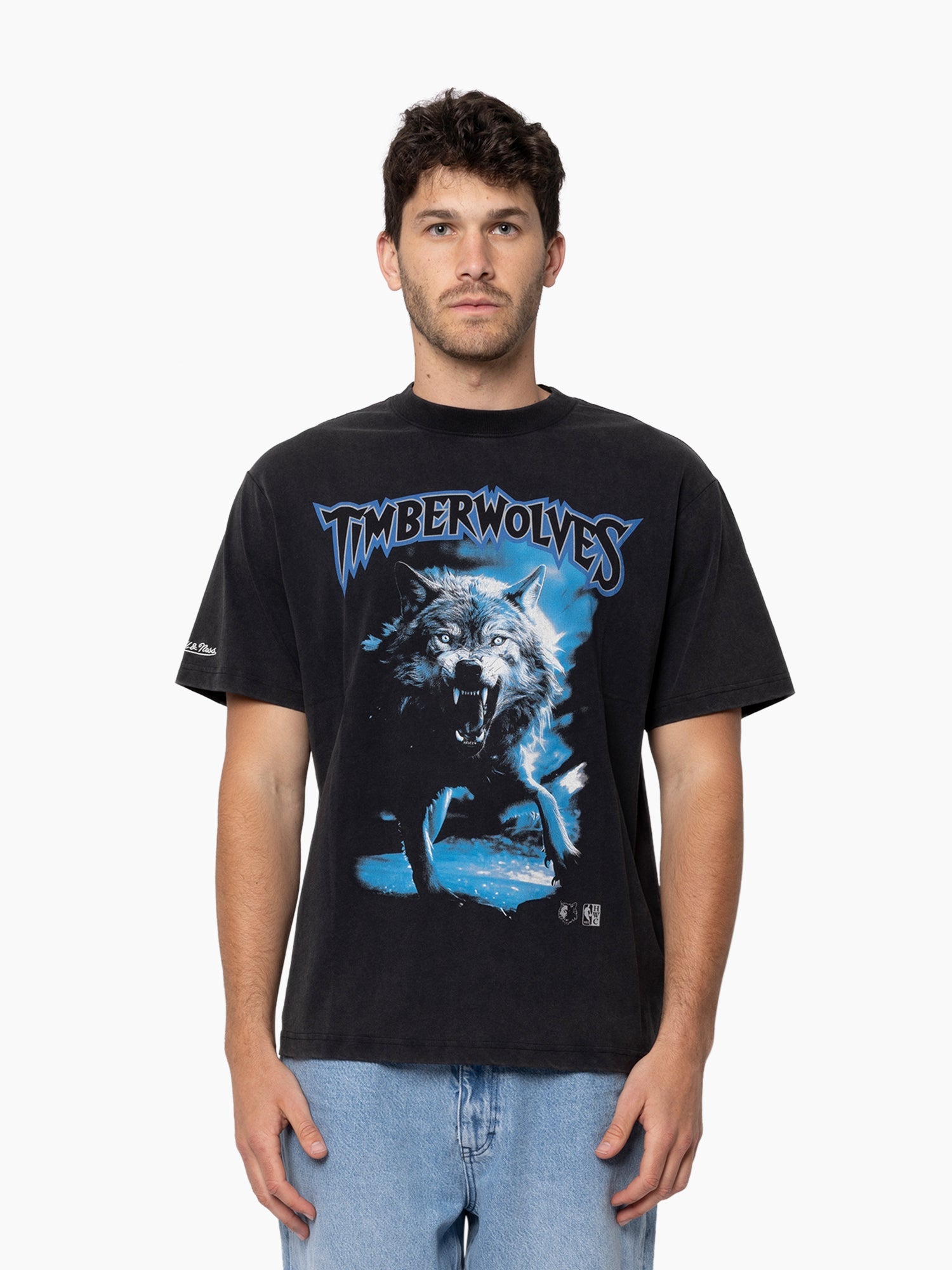 Mitchell & Ness NBA Playoff Merch Tee Minnesota Timberwolves Faded Slate