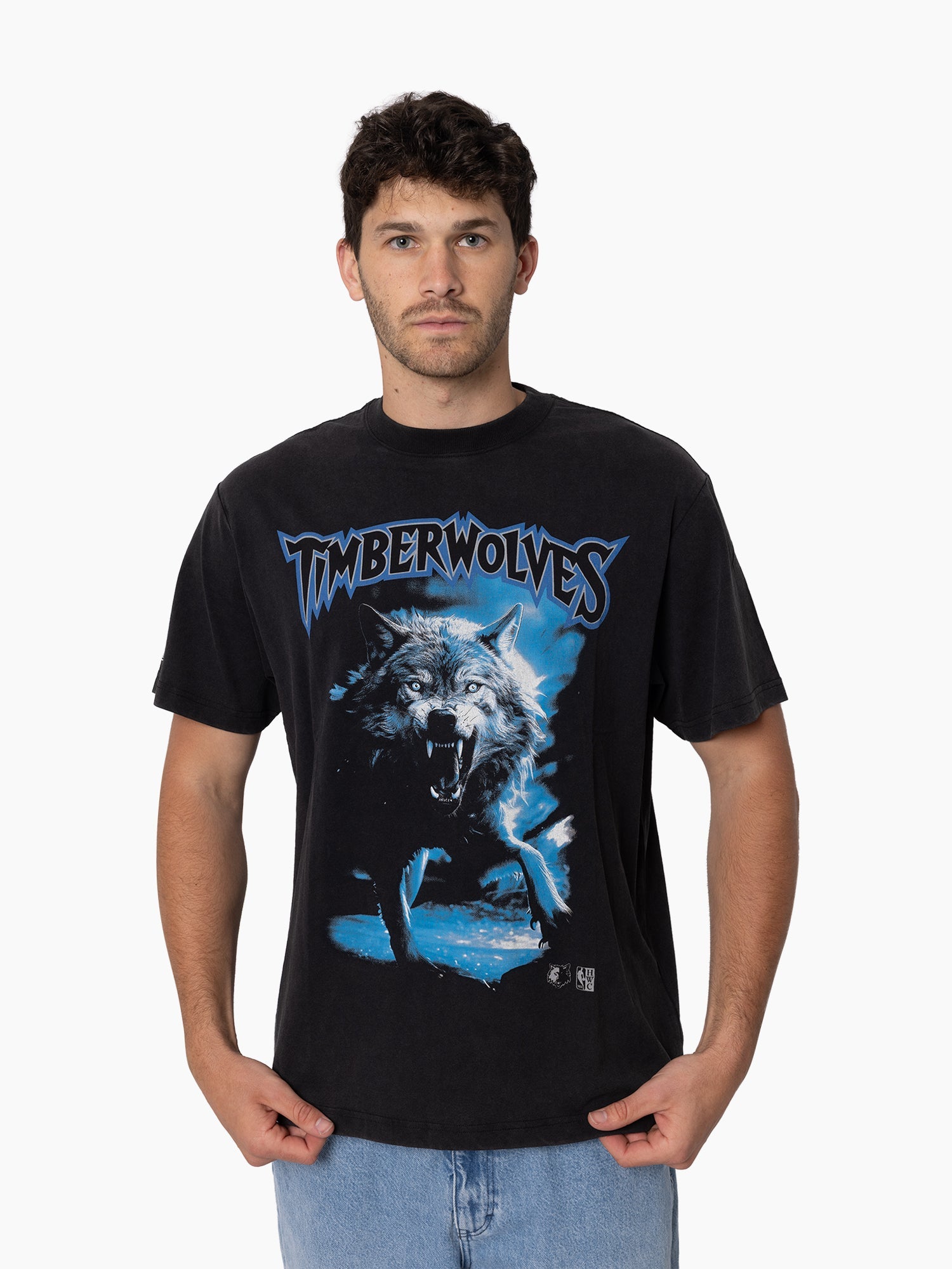Mitchell & Ness NBA Playoff Merch Tee Minnesota Timberwolves Faded Slate
