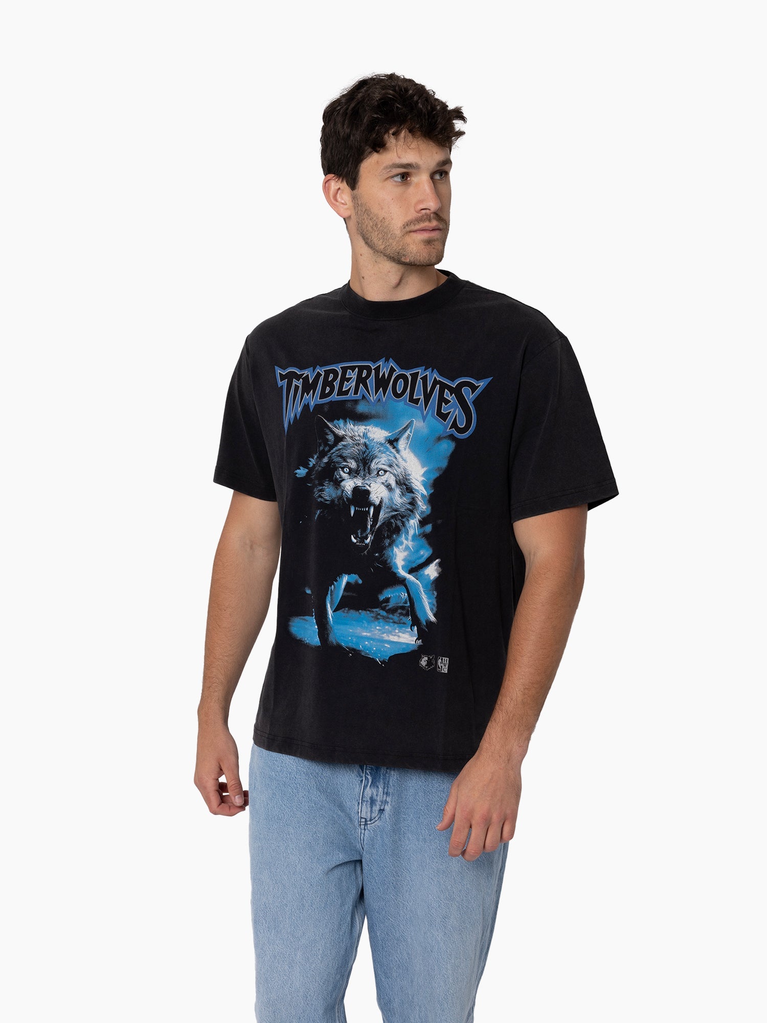 Mitchell & Ness NBA Playoff Merch Tee Minnesota Timberwolves Faded Slate