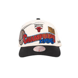 Mitchell & Ness NBA Pro Crown 1996 NBA Champions Chicago Bulls Cream/Black