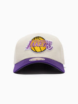 Mitchell & Ness NBA Pro Pinch Los Angeles Lakers White Cream Purple