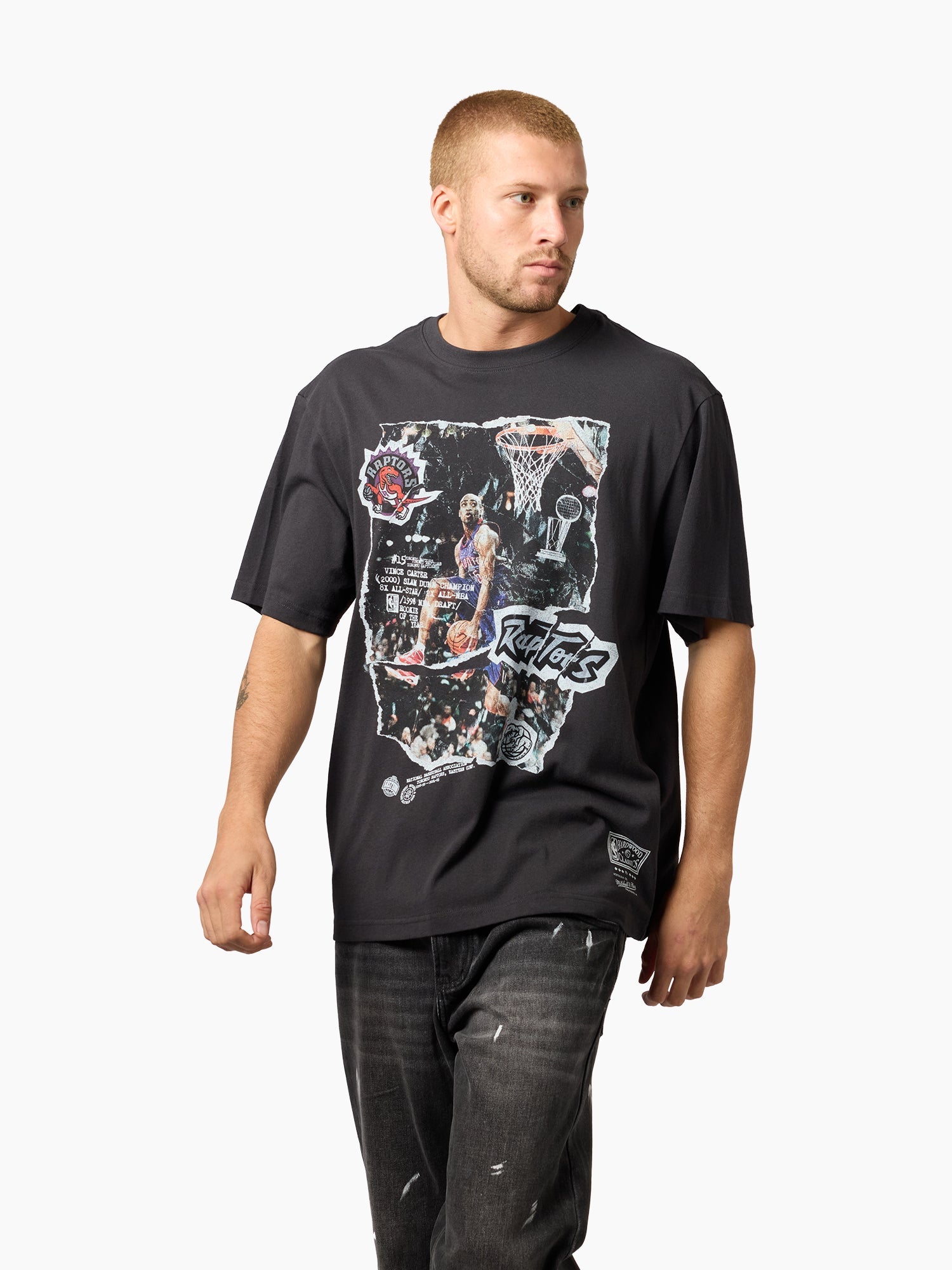 Mitchell & Ness NBA Ripped Player Tee Toronto Raptors Vince Carter