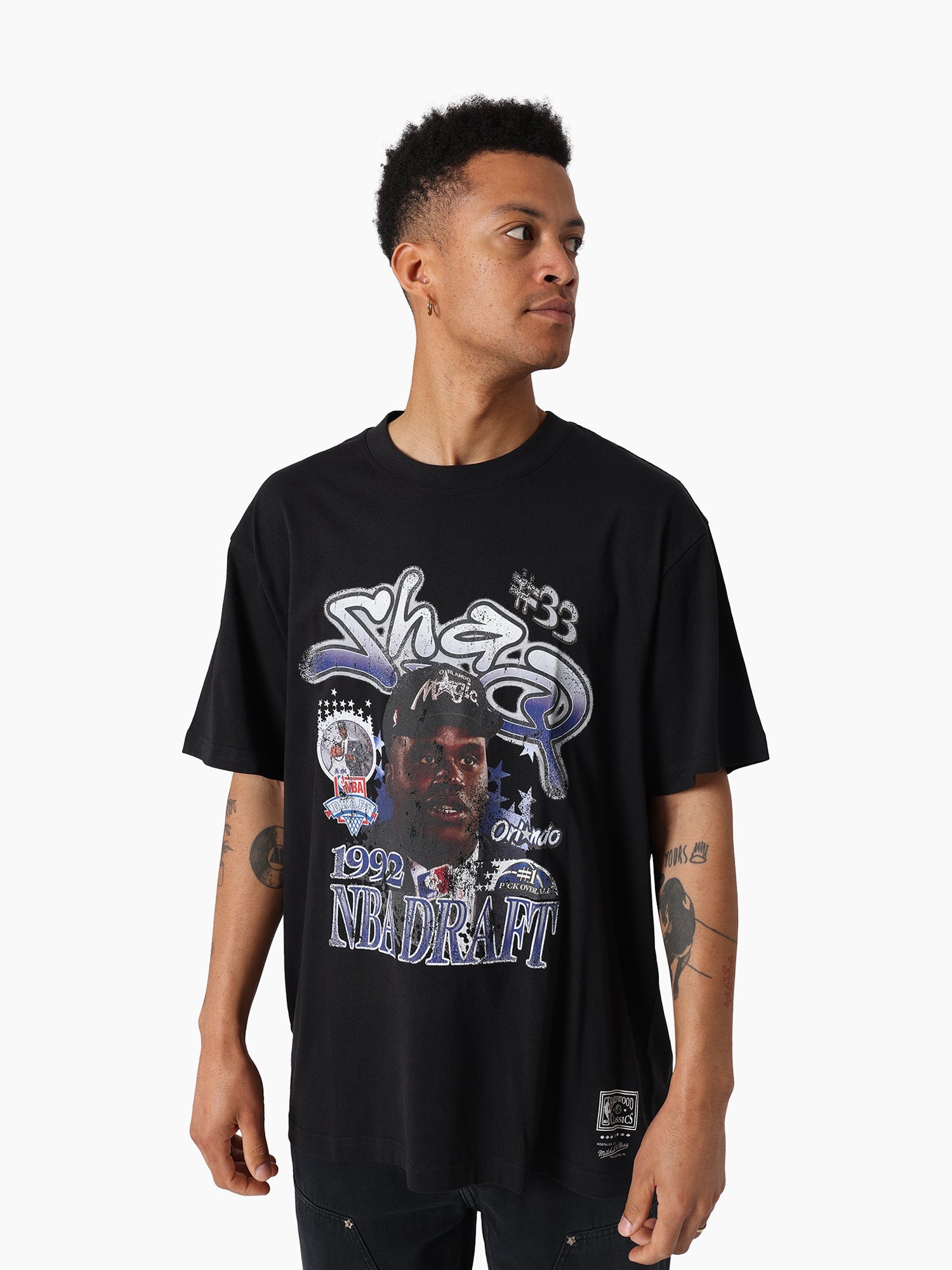 Mitchell & Ness NBA Star Burster Tee Orlando Magic O’Neal Faded Black
