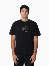 Mitchell & Ness NBA Stats Tee Philadelphia 76ers Iverson Faded Black