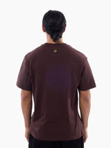 Mitchell & Ness NBA Stencil Tee Los Angeles Lakers Seal Brown