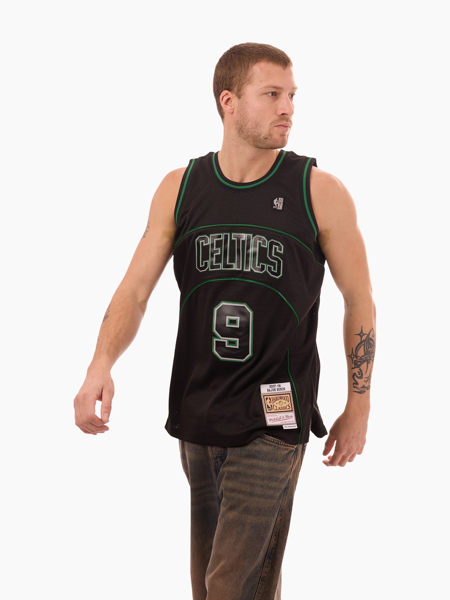 Mitchell & Ness NBA Swingman Energy Jersey Boston Celtics Rajon Rondo #9 Black/Green