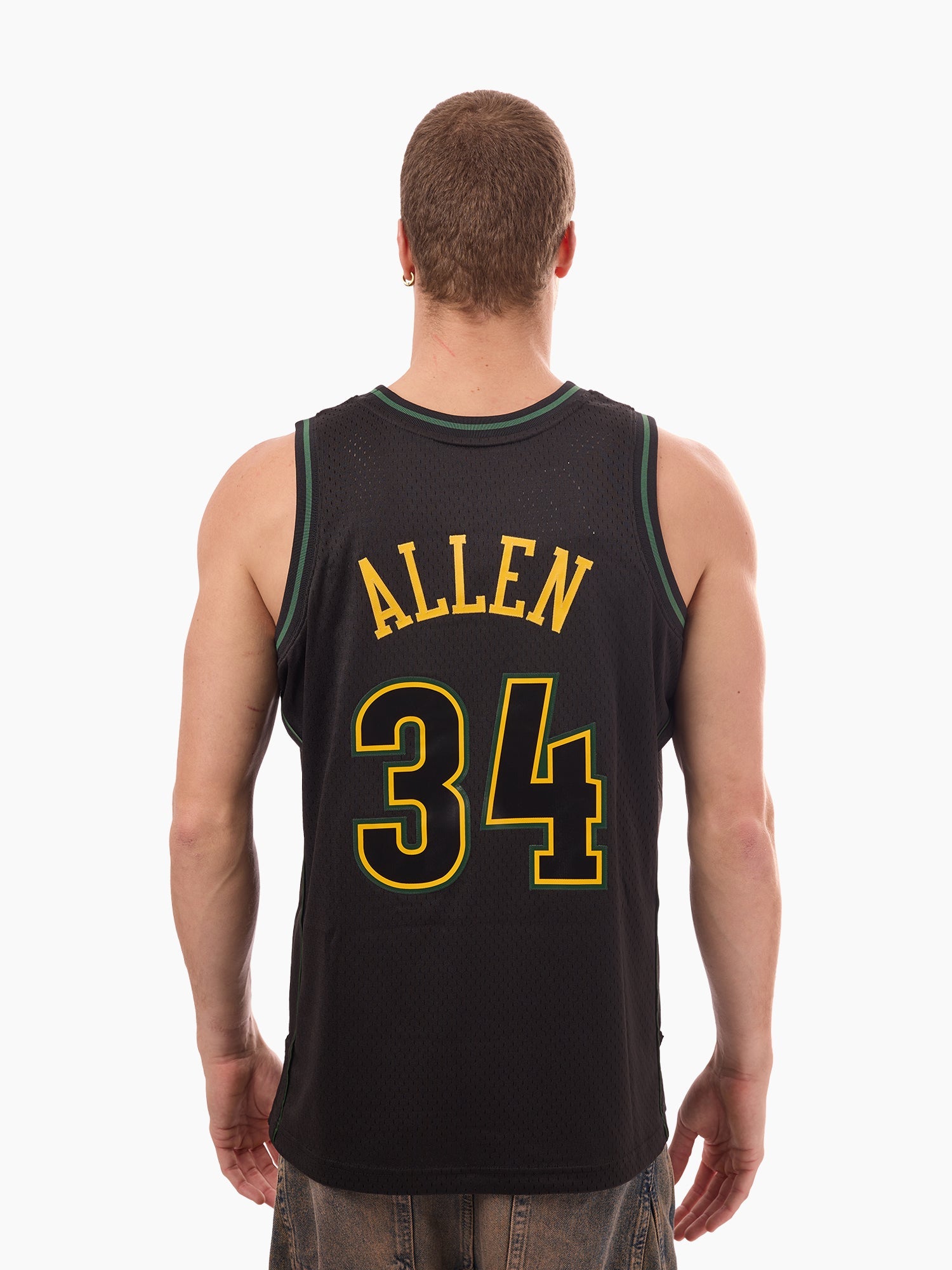 Mitchell & Ness NBA Swingman Energy Jersey Seattle Supersonics Ray Allen #34 Black/Yellow