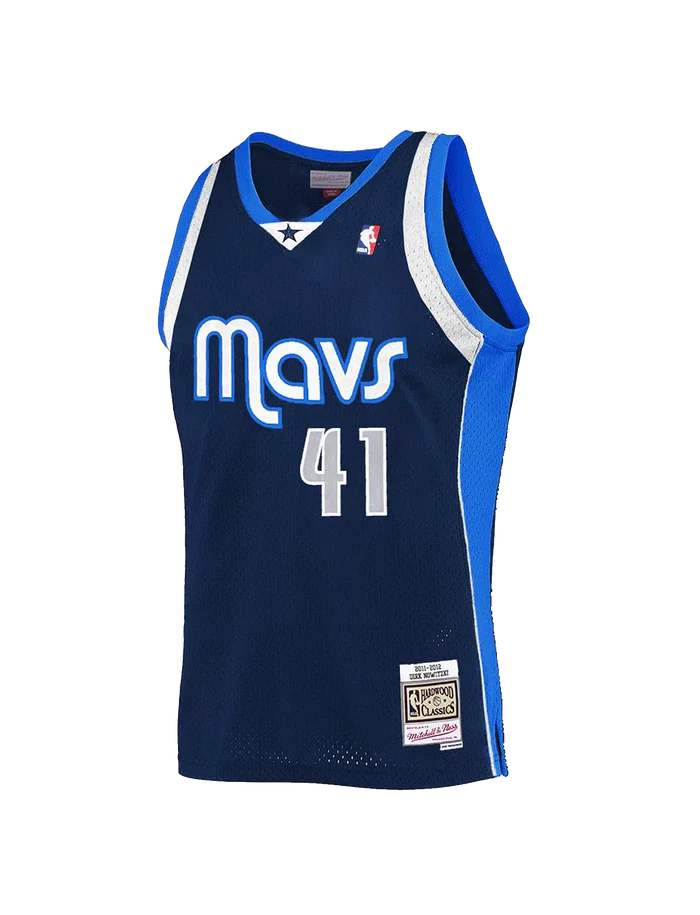Mitchell & Ness NBA Swingman Jersey Dallas Mavericks Dirk Nowitzki #41 11-12 Navy