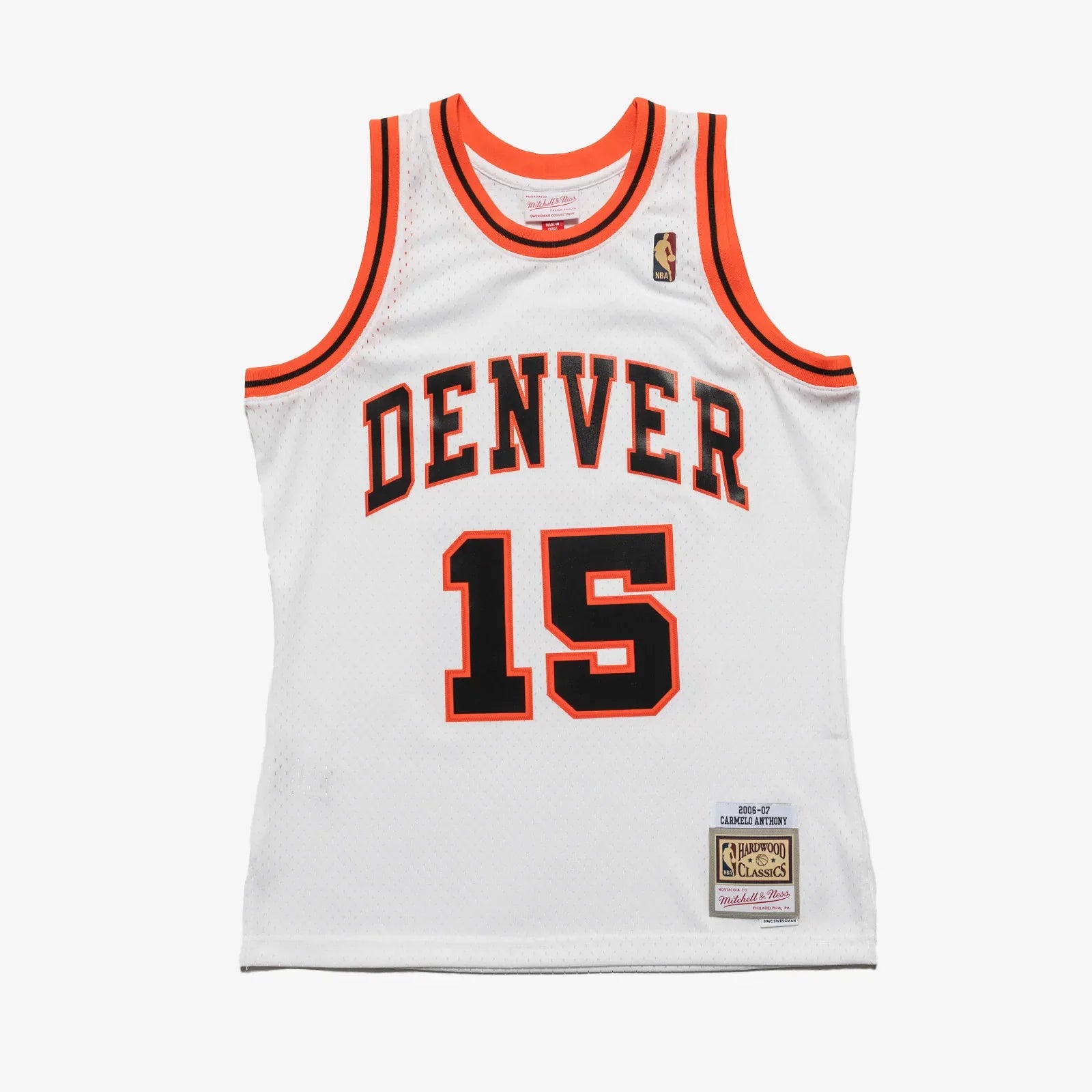 Mitchell & Ness NBA Swingman Jersey Denver Nuggets Carmelo Anthony #15 06-07 White