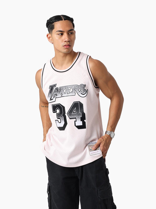 Mitchell & Ness NBA Swingman Jersey Los Angeles Lakers Shaquille O’Neal #34 Corsage Pink