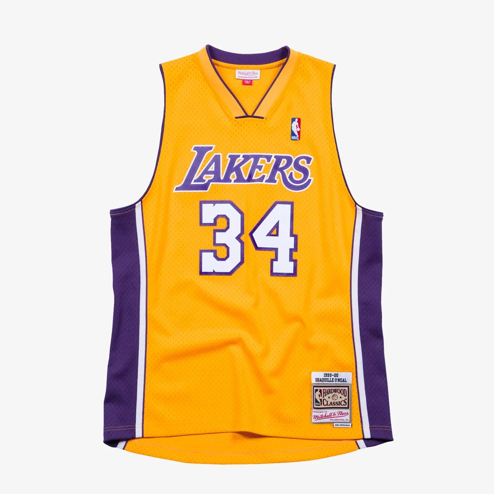 Mitchell & Ness NBA Swingman Jersey Los Angeles Lakers Shaquille O’Neal #34 99-00 Yellow