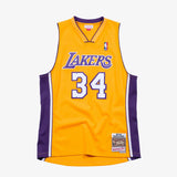 Mitchell & Ness NBA Swingman Jersey Los Angeles Lakers Shaquille O’Neal #34 99-00 Yellow