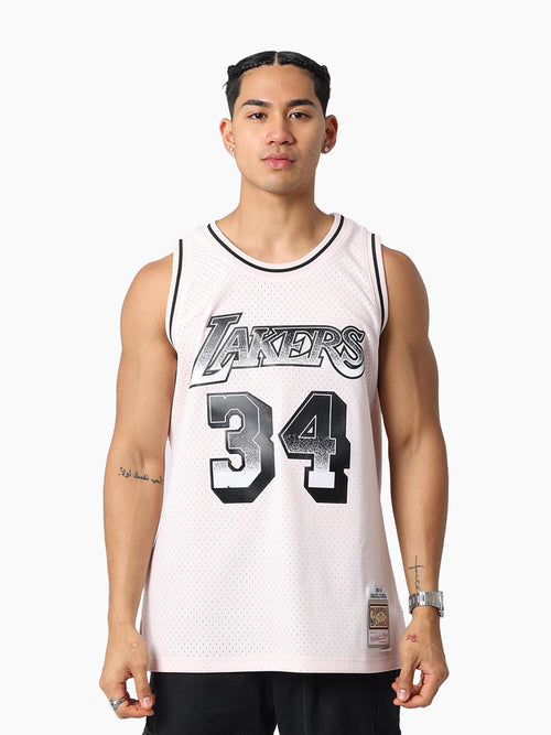 Mitchell & Ness NBA Swingman Jersey Los Angeles Lakers Shaquille O’Neal #34 Corsage Pink