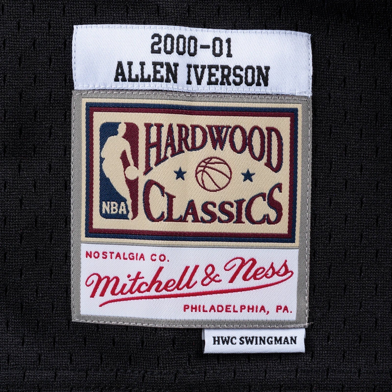 Mitchell & Ness NBA Swingman Jersey Philadelphia 76ers Allen Iverson #3 Road 00-01 Black