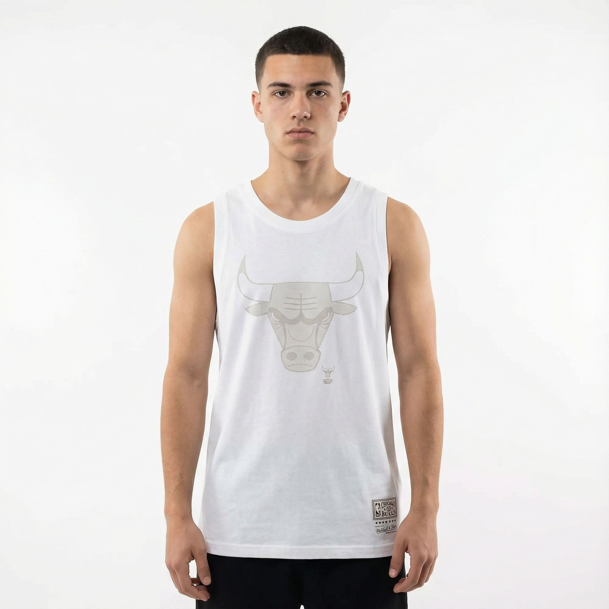 Mitchell & Ness NBA Team IP Muscle Chicago Bulls White