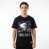 Mitchell & Ness NBA Windy City Tee Chicago Bulls Washed Black