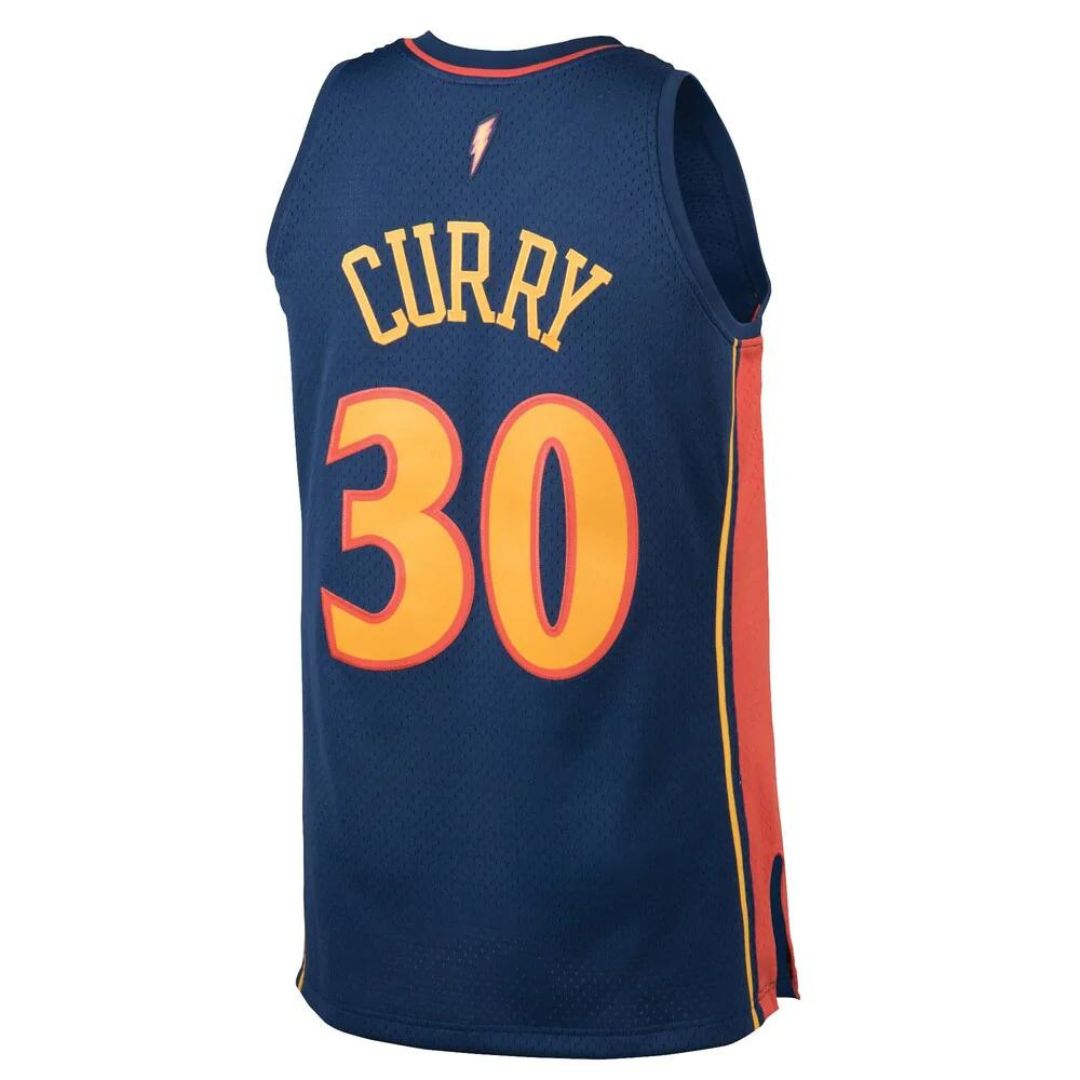Mitchell & Ness NBA Youth Swingman Jersey Golden State Warriors Steph Curry #30 09-10 Navy