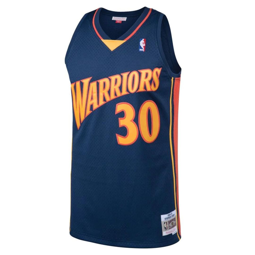 Mitchell & Ness NBA Youth Swingman Jersey Golden State Warriors Steph Curry #30 09-10 Navy
