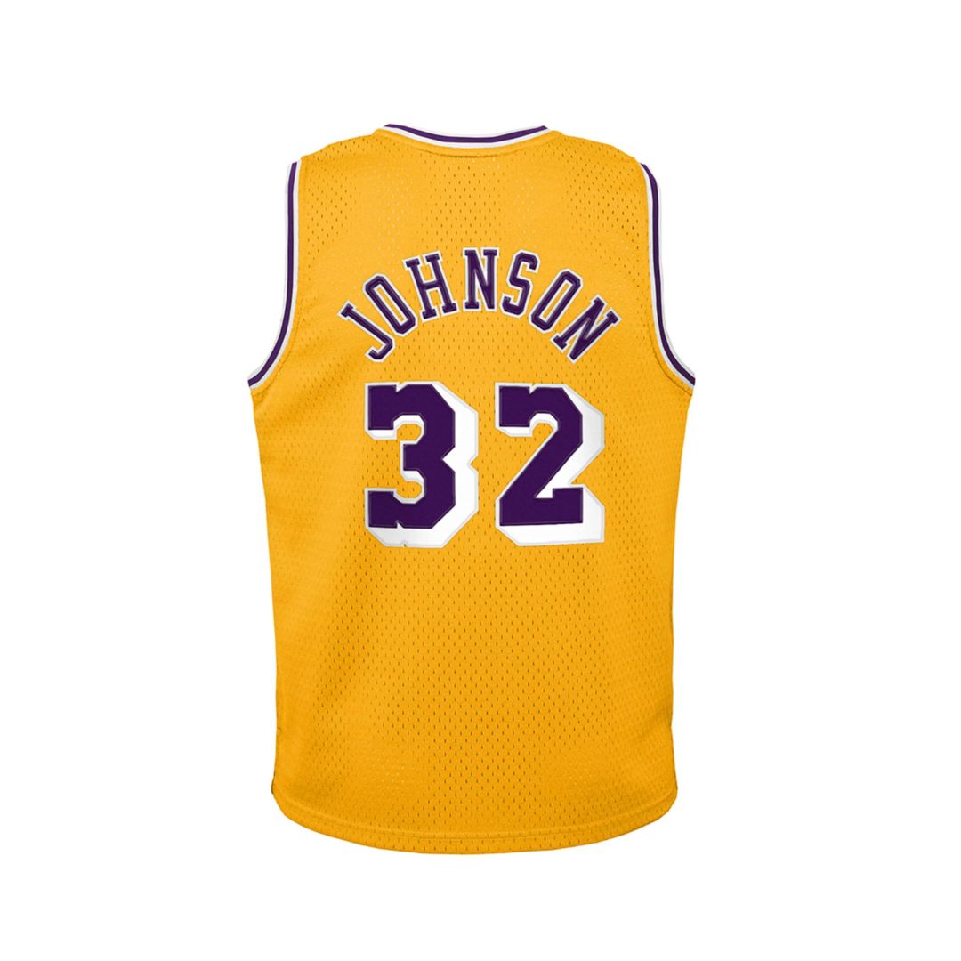 Mitchell & Ness NBA Youth Swingman Jersey Los Angeles Lakers Magic Johnson #32 84-85 Yellow