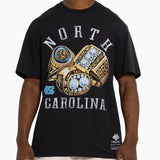 Mitchell & Ness NCAA Rings Tee North Carolina Tar Heels Faded Black