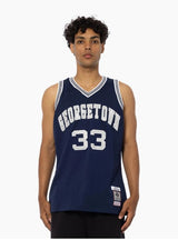 Mitchell & Ness NCAA Swingman Jersey University of Georgetown Patrick Ewing #33 83-84 Navy