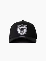 Mitchell & Ness NFL Flexfit 110 Black White Logo Las Vegas Raiders