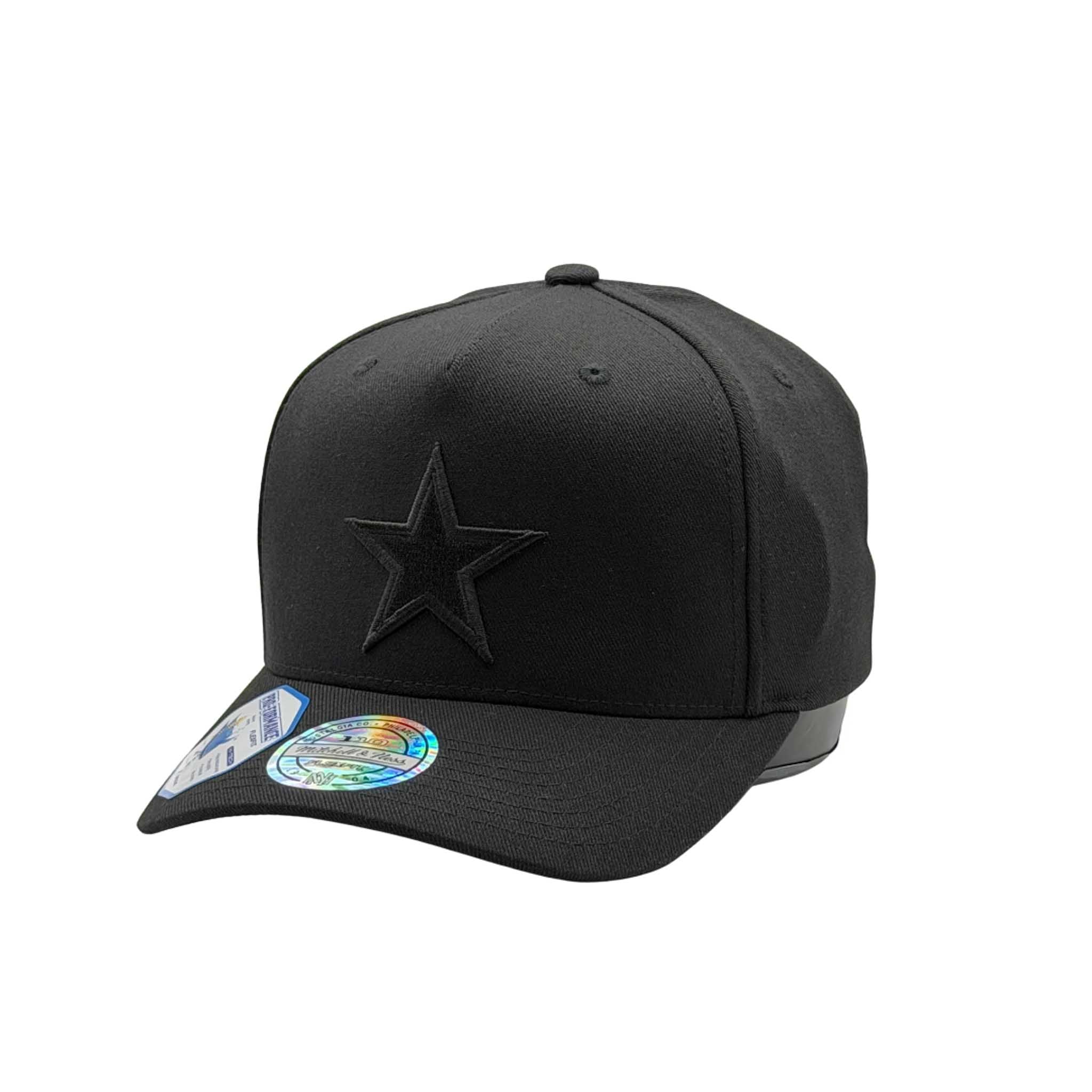 Mitchell & Ness NFL Flexfit 110 Black On Black Dallas Cowboys