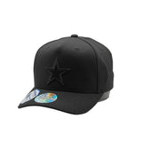 Mitchell & Ness NFL Flexfit 110 Black On Black Dallas Cowboys