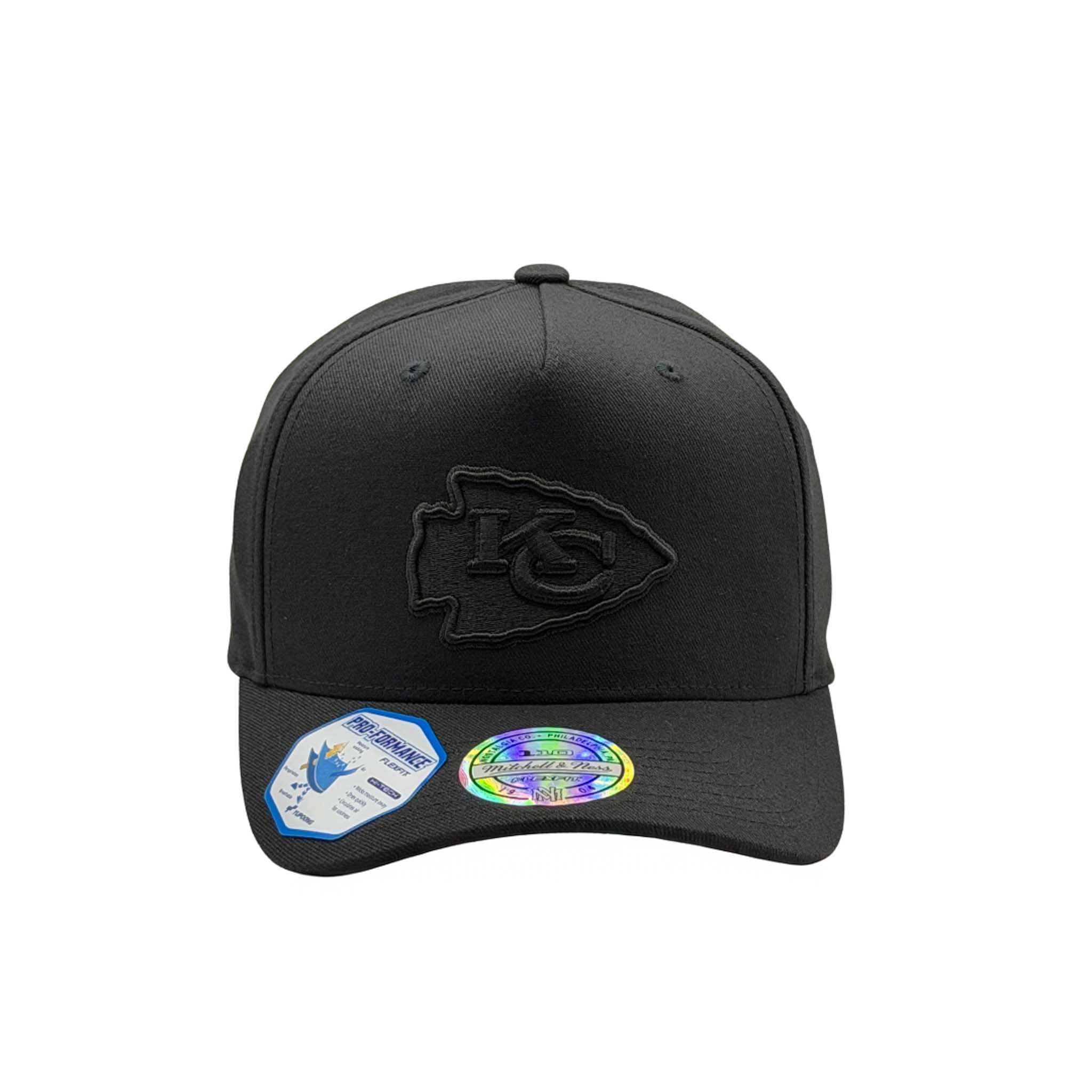 Mitchell & Ness NFL Flexfit 110 Black On Black Kansas City Chiefs
