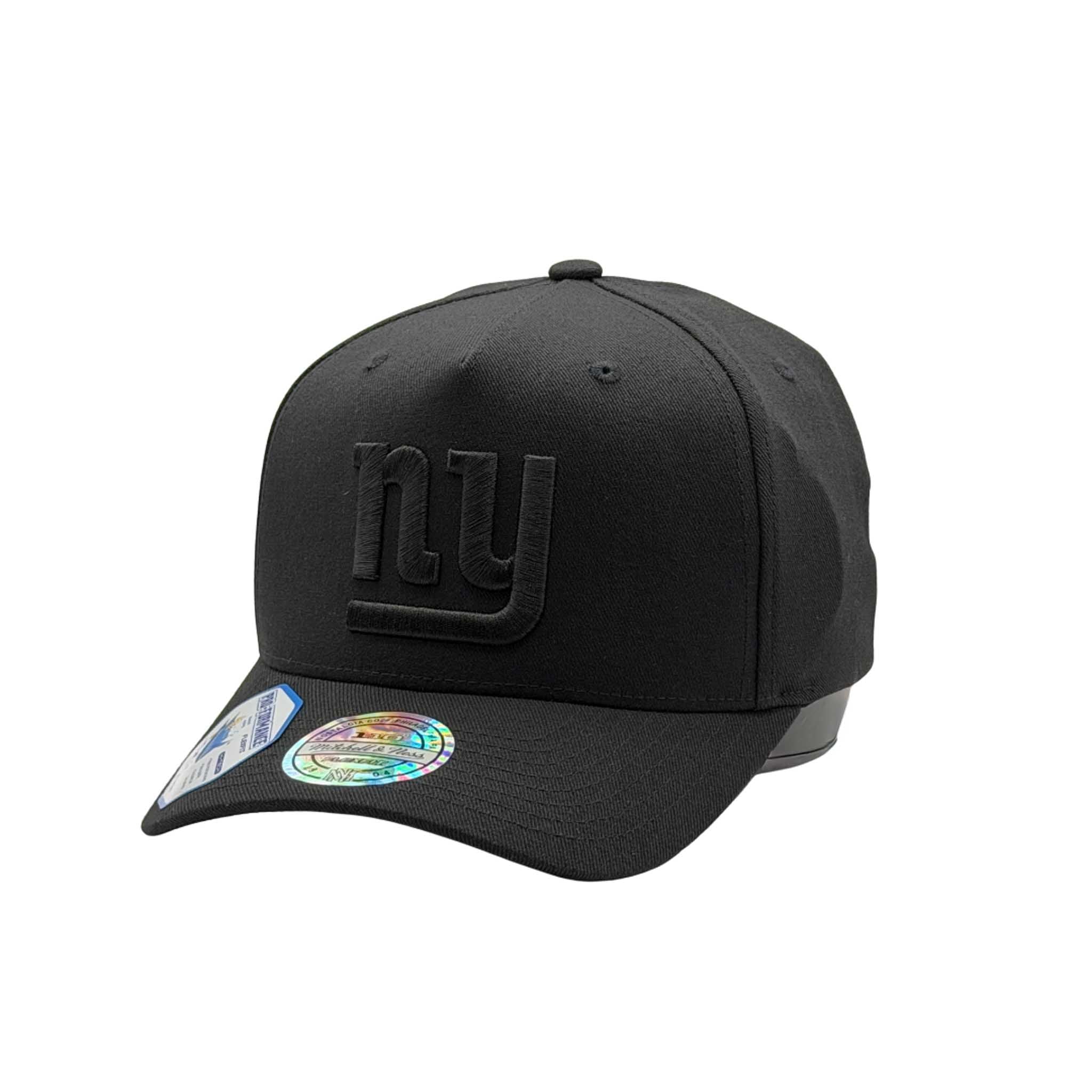 Mitchell & Ness NFL Flexfit 110 Black On Black New York Giants